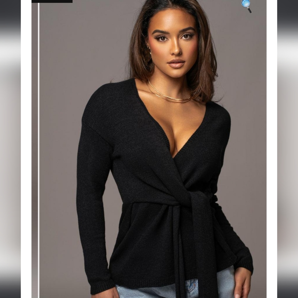 Jluxlabel Rules of love wrap sweater